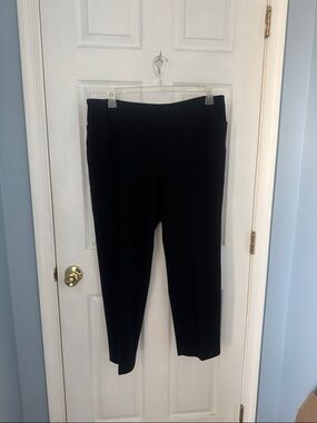 Roz & Ali Black Straight-Leg Dress Pants